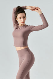 Thermal Long Sleeve Yoga Top by bornfocus