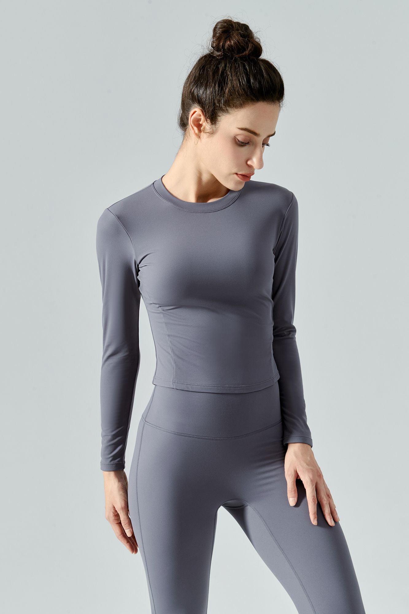 Thermal Long Sleeve Yoga Top by bornfocus