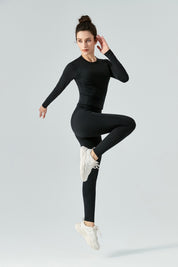 Thermal Long Sleeve Yoga Top by bornfocus