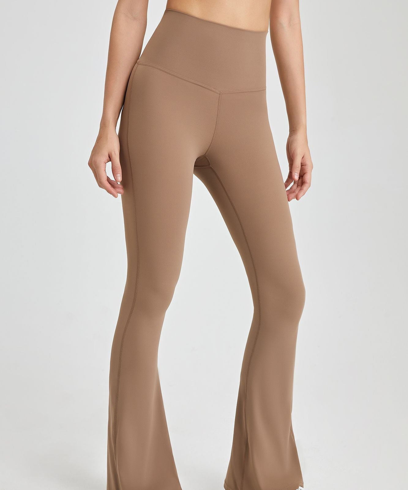 Cutout Cross Back Flare Leggings by bornfocus