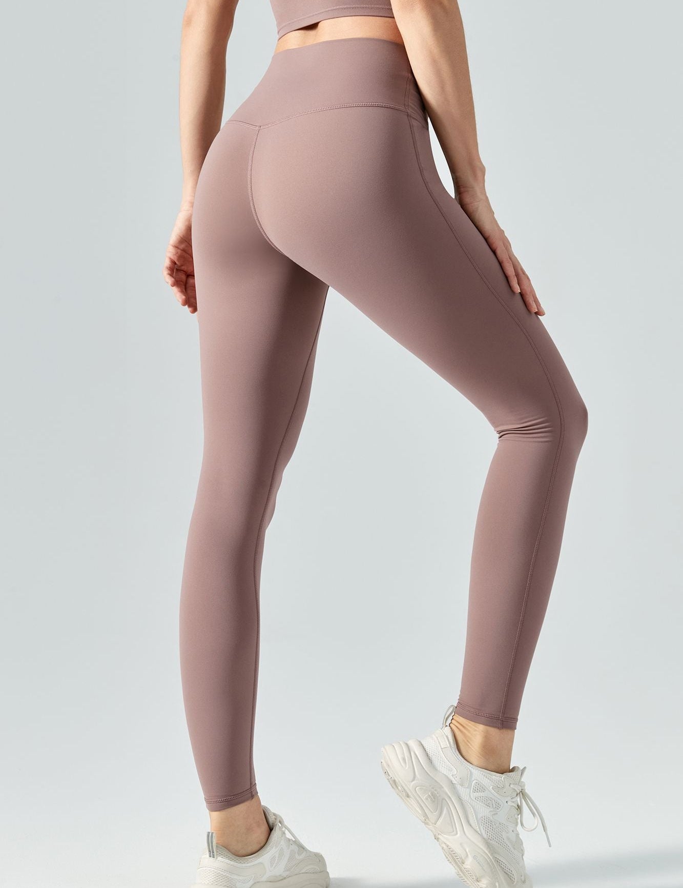 No Front Seam Thermal Workout Leggings by bornfocus