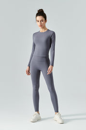 No Front Seam Thermal Workout Leggings by bornfocus