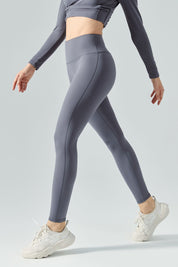 No Front Seam Thermal Workout Leggings by bornfocus