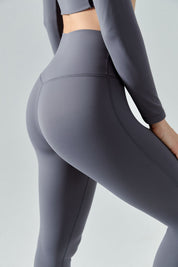 No Front Seam Thermal Workout Leggings by bornfocus