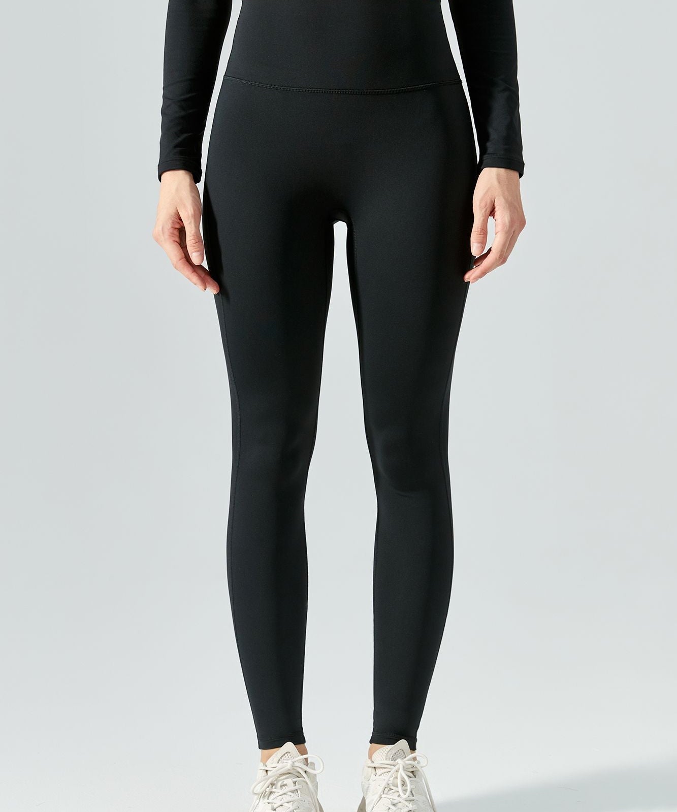 No Front Seam Thermal Workout Leggings by bornfocus