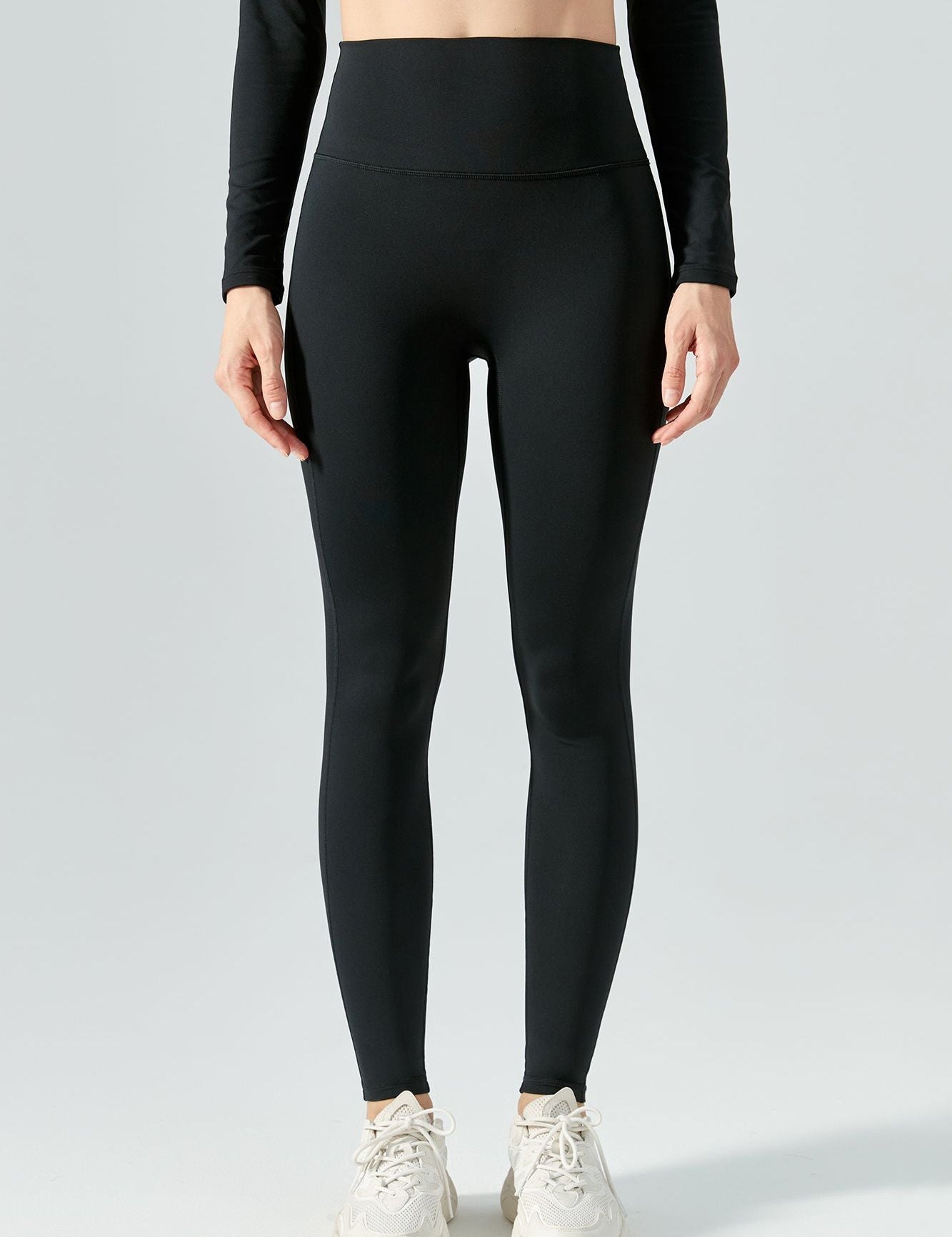 No Front Seam Thermal Workout Leggings by bornfocus