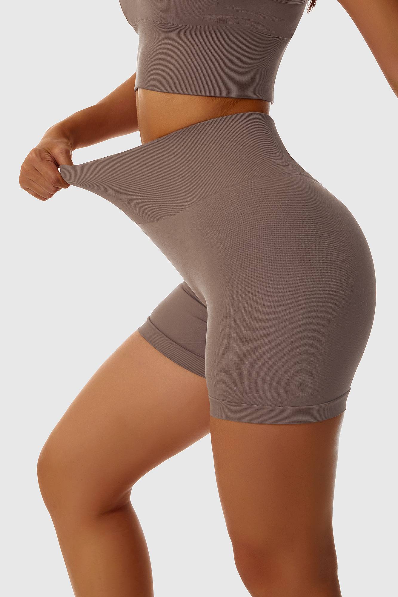 Seamless Scrunch-Butt Mini Shorts by bornfocus