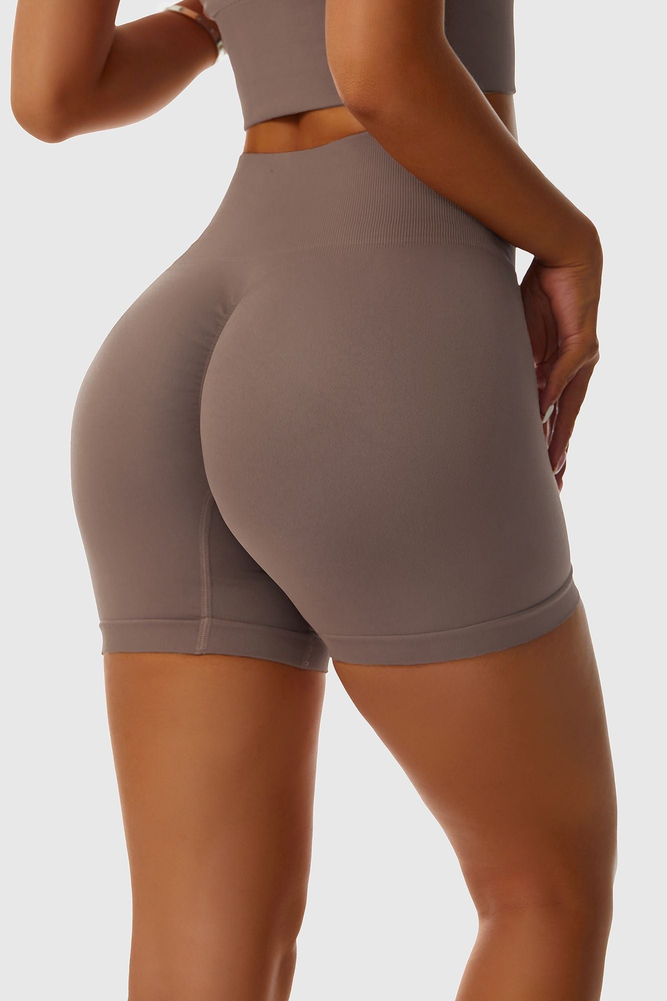 Seamless Scrunch-Butt Mini Shorts by bornfocus