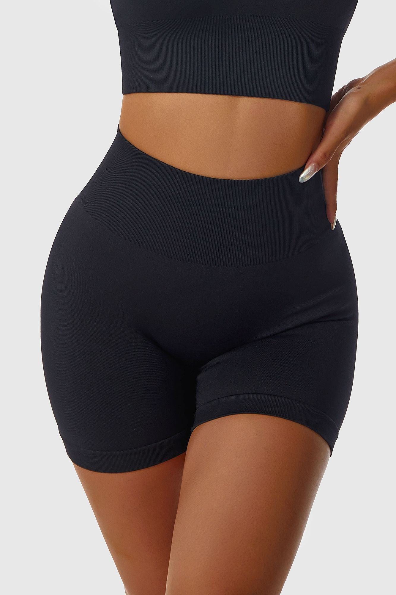 Seamless Scrunch-Butt Mini Shorts by bornfocus