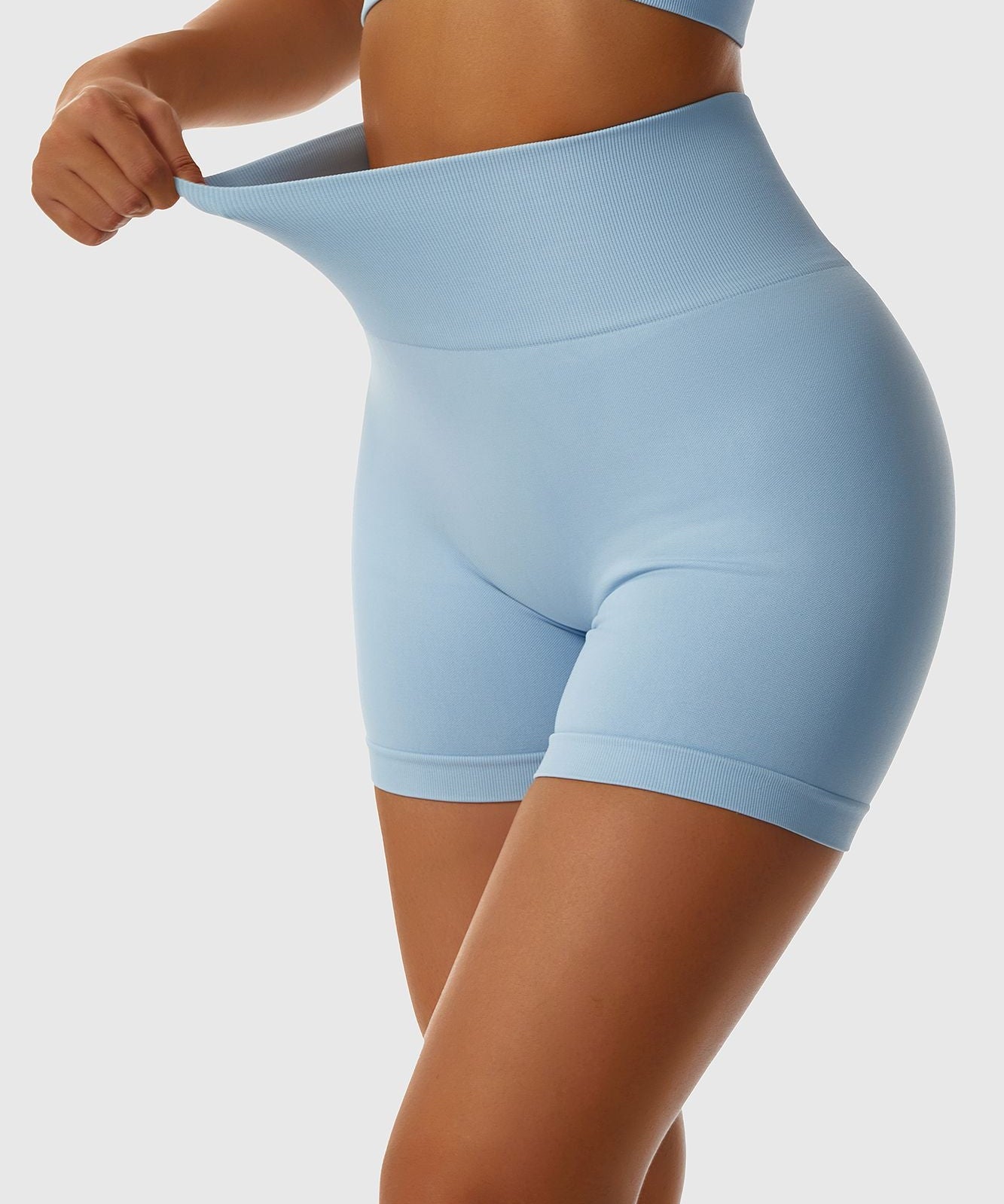 Seamless Scrunch-Butt Mini Shorts by bornfocus