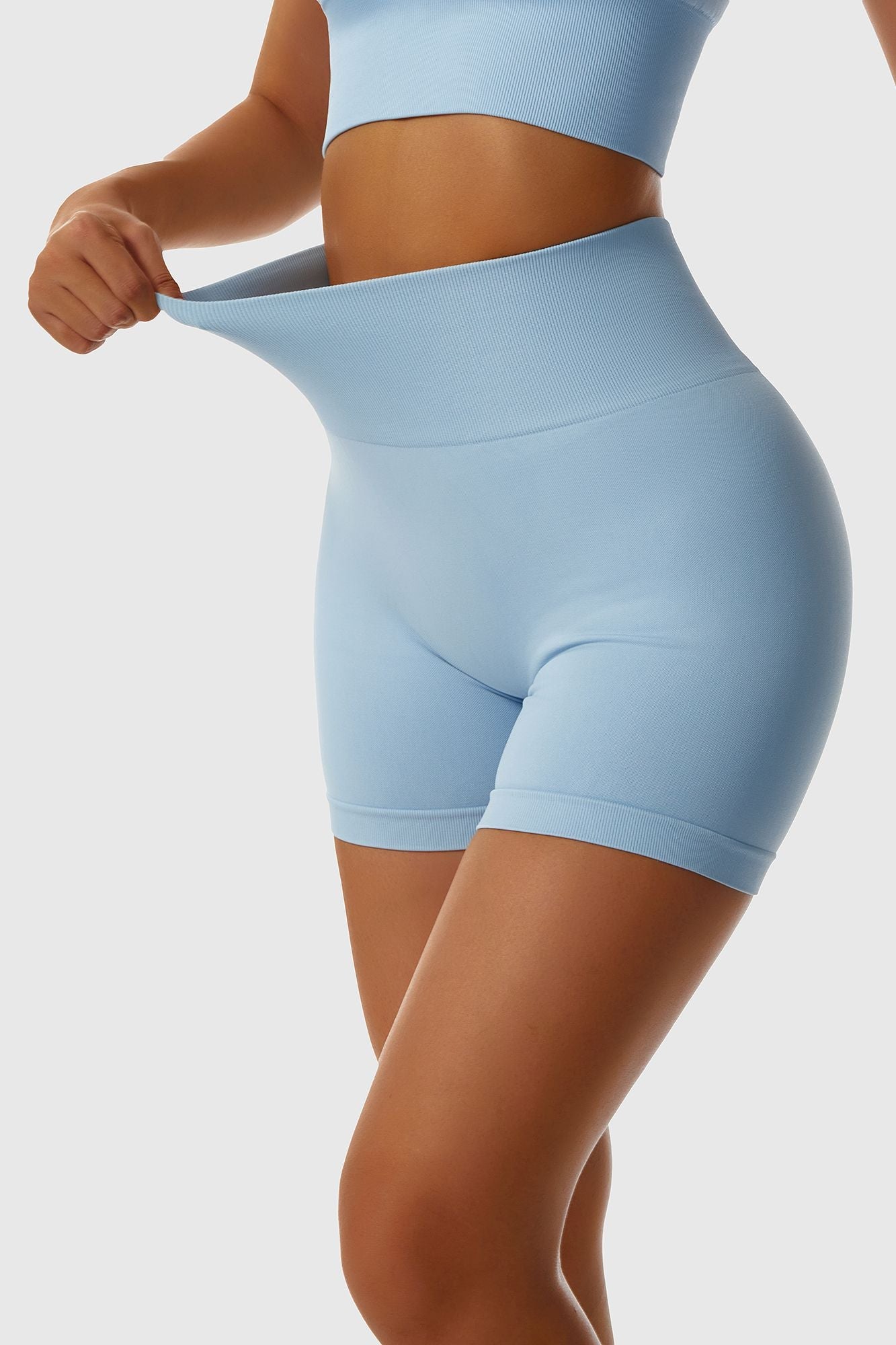 Seamless Scrunch-Butt Mini Shorts by bornfocus