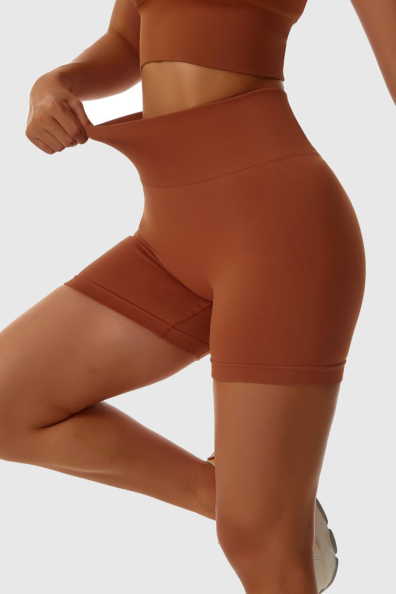 Seamless Scrunch-Butt Mini Shorts by bornfocus