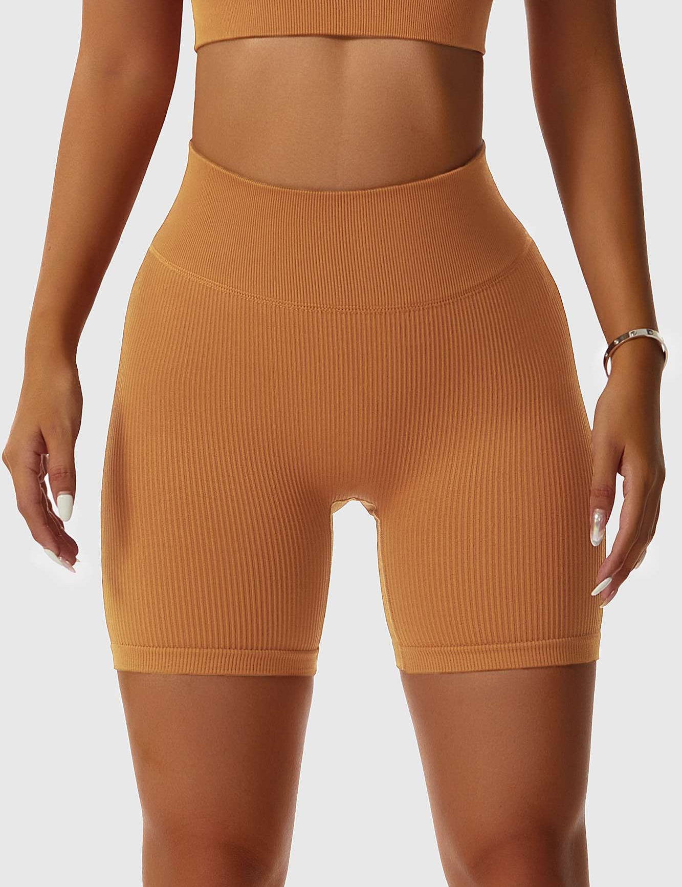 Ribbed Seamless Cycling Shorts by bornfocus