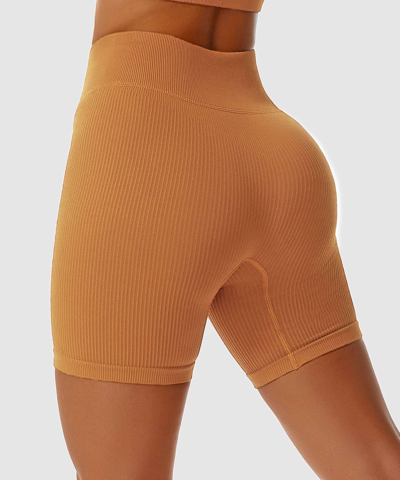 Ribbed Seamless Cycling Shorts by bornfocus