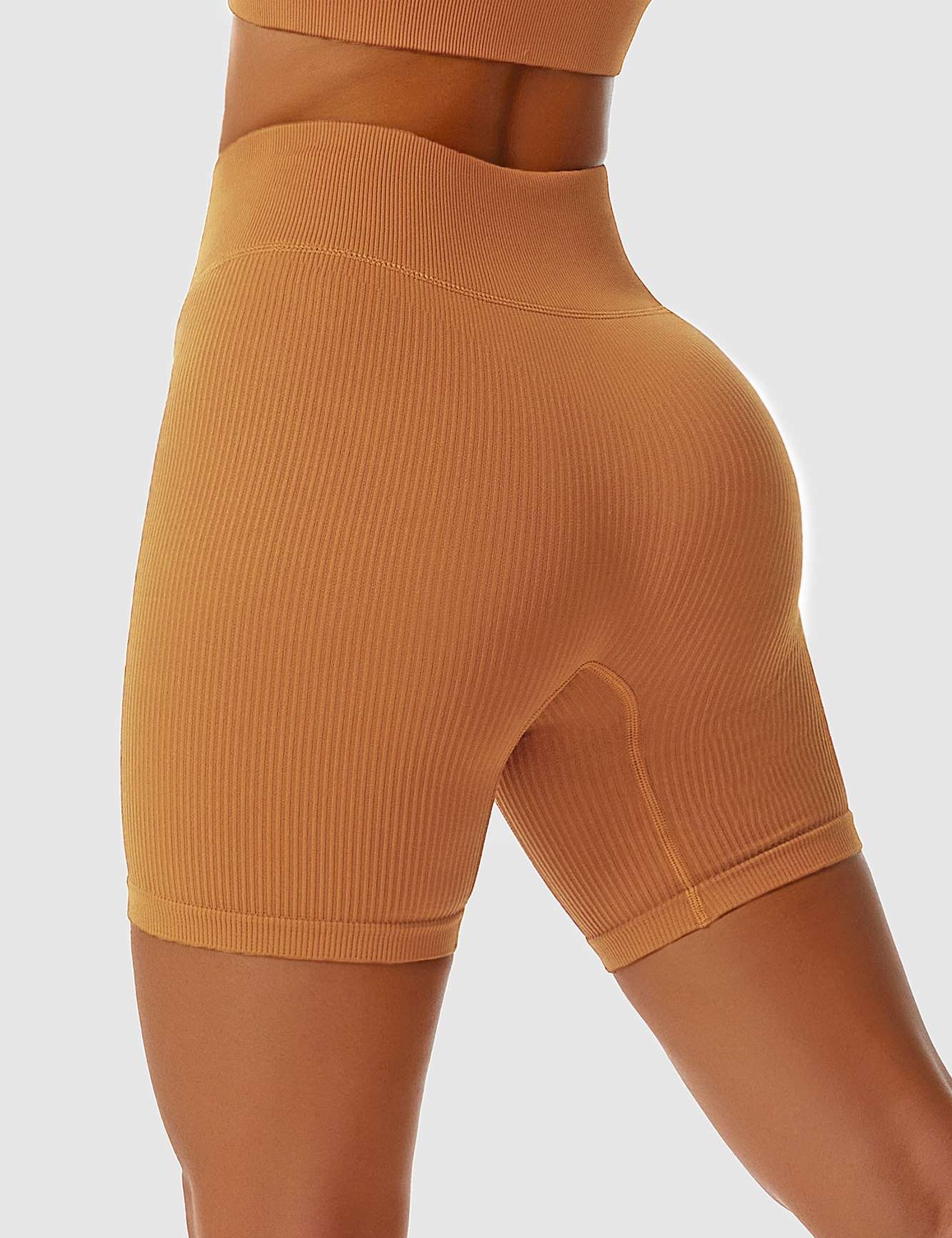 Ribbed Seamless Cycling Shorts by bornfocus