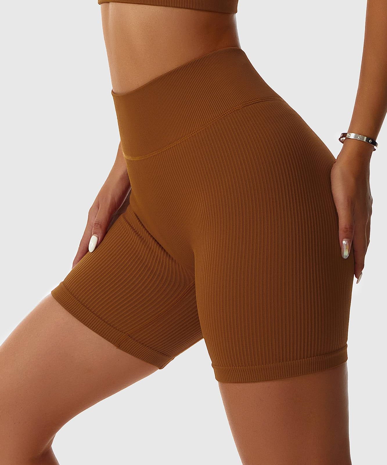 Ribbed Seamless Cycling Shorts by bornfocus