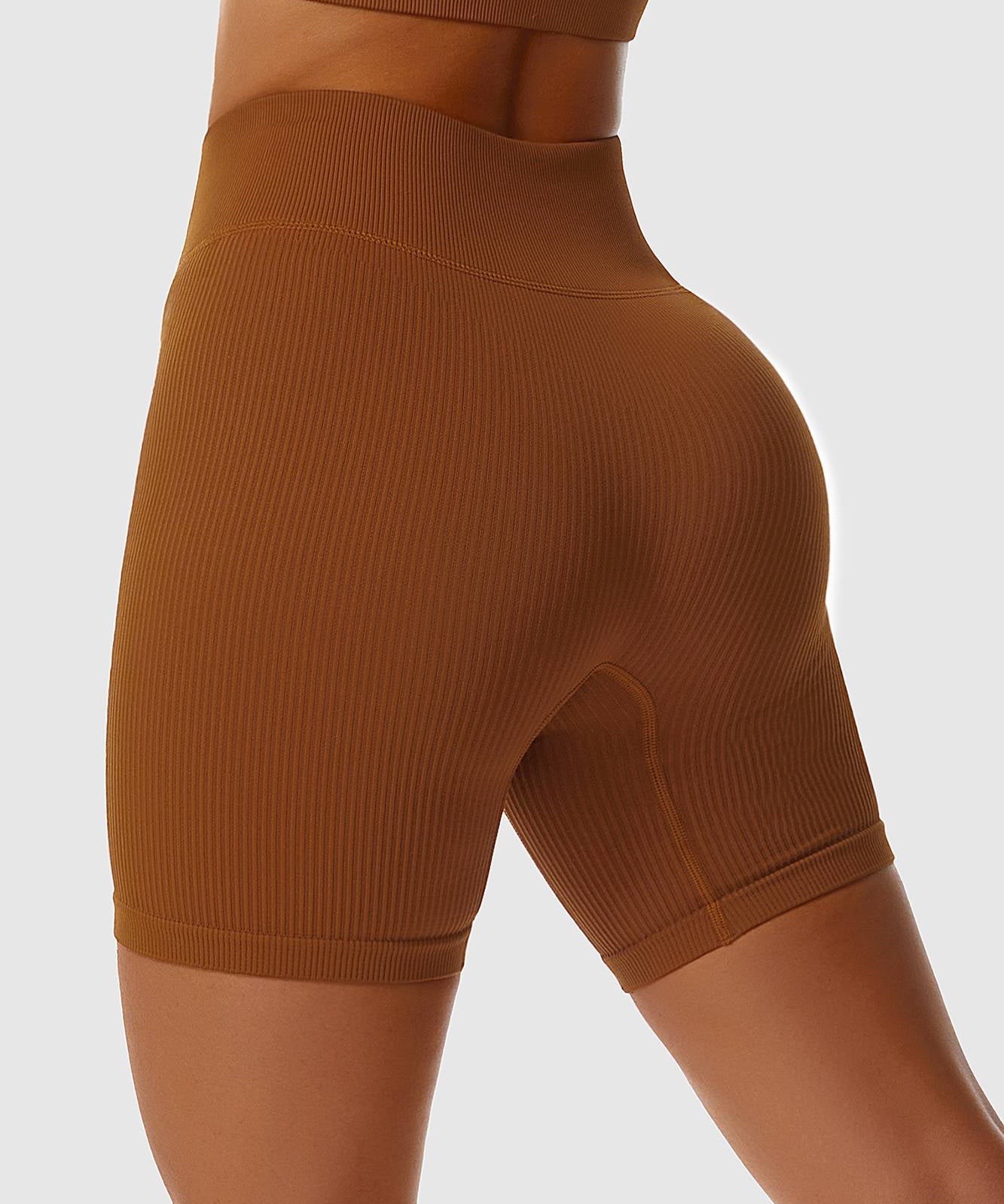 Ribbed Seamless Cycling Shorts by bornfocus