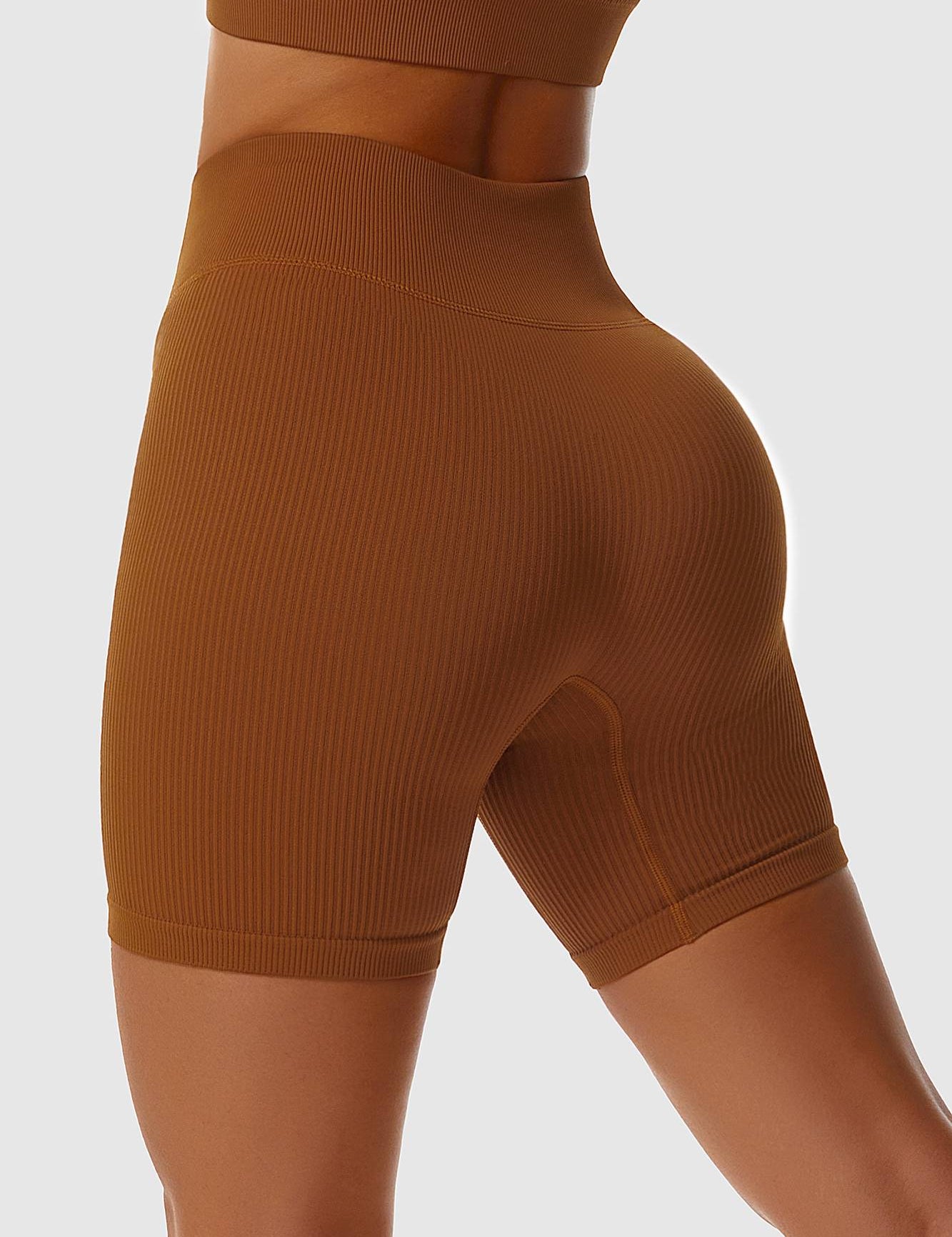 Ribbed Seamless Cycling Shorts by bornfocus