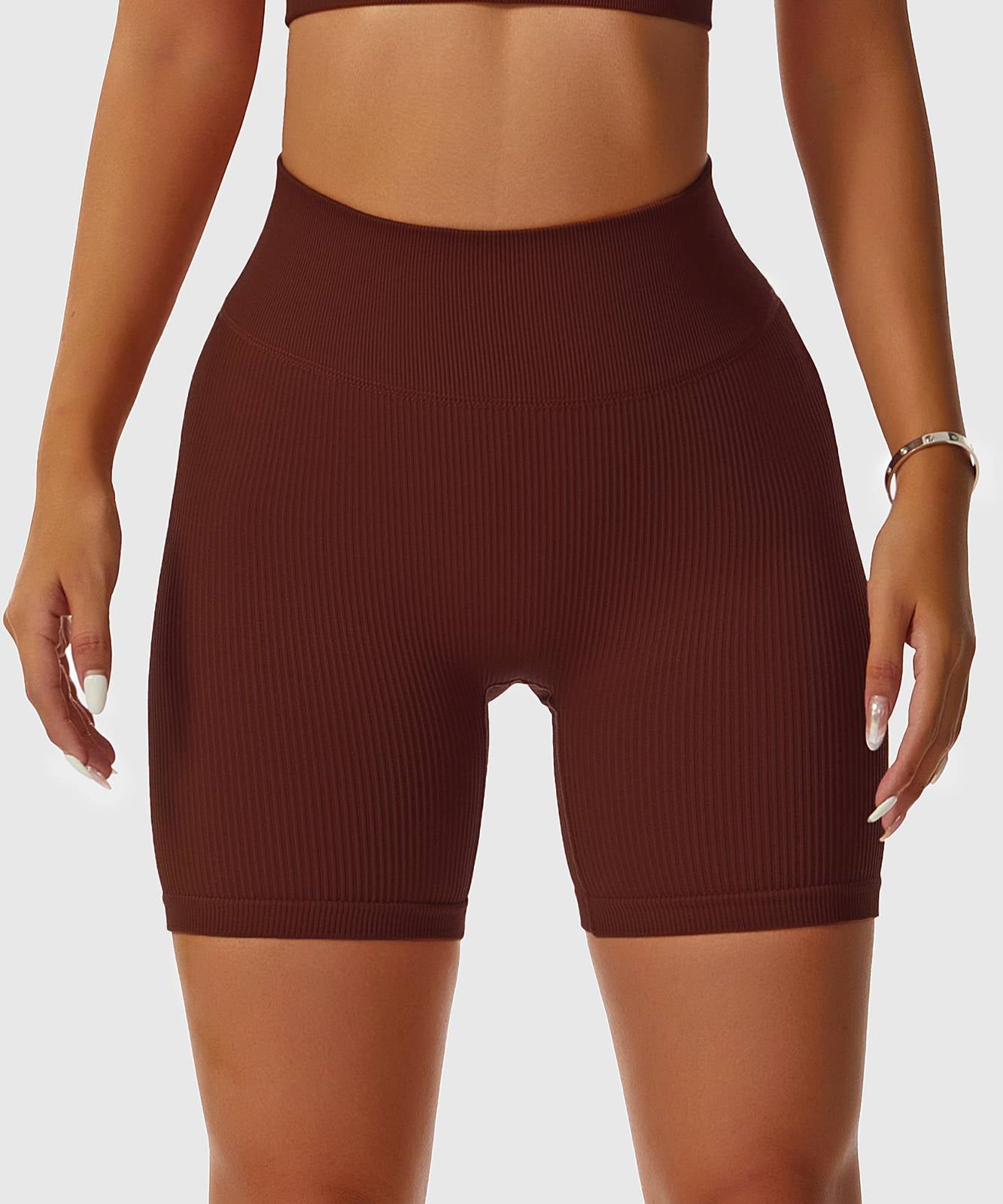 Ribbed Seamless Cycling Shorts by bornfocus