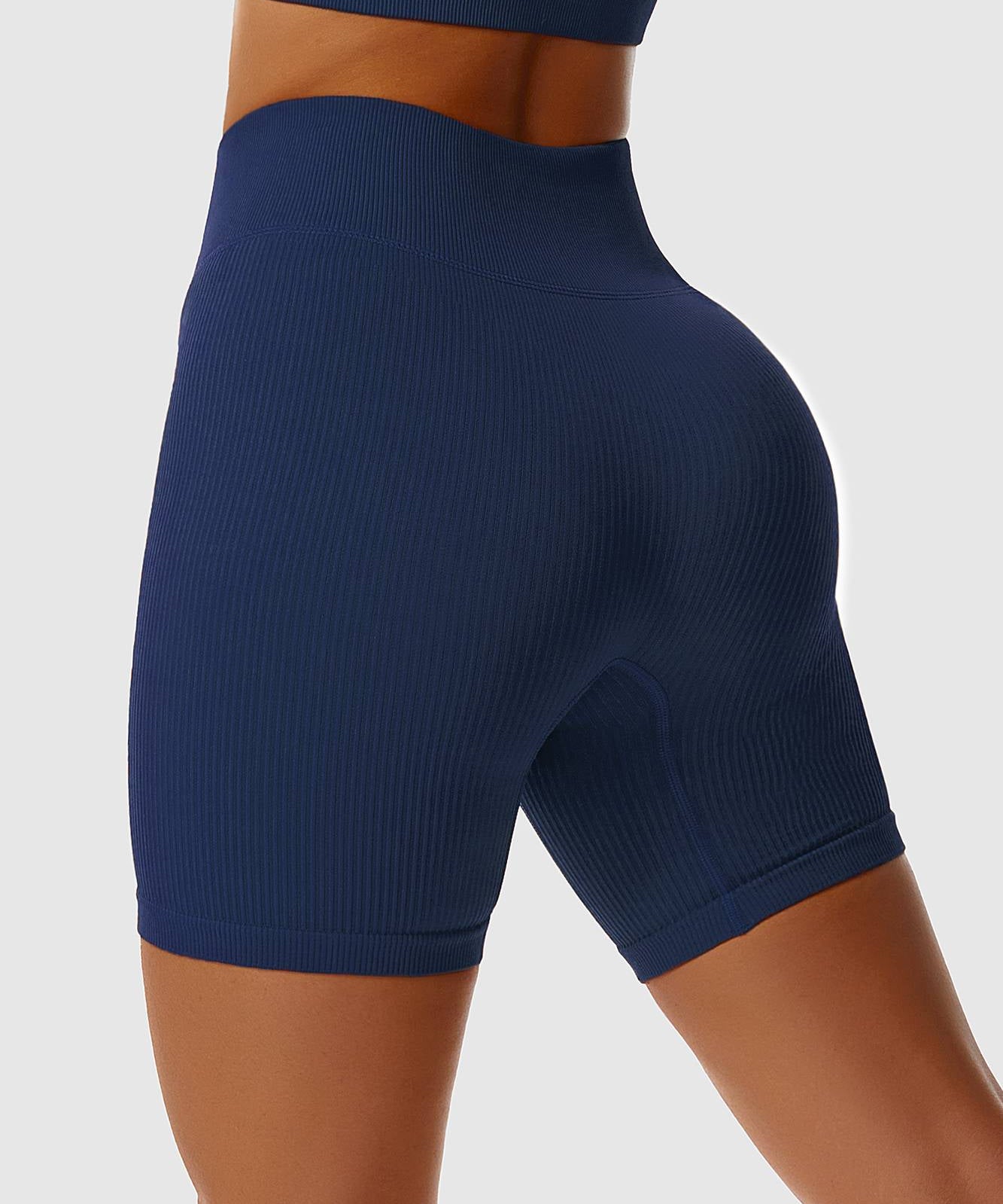 Ribbed Seamless Cycling Shorts by bornfocus