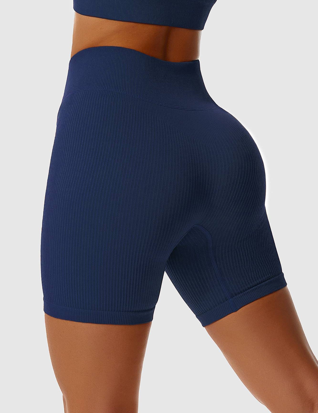 Ribbed Seamless Cycling Shorts by bornfocus