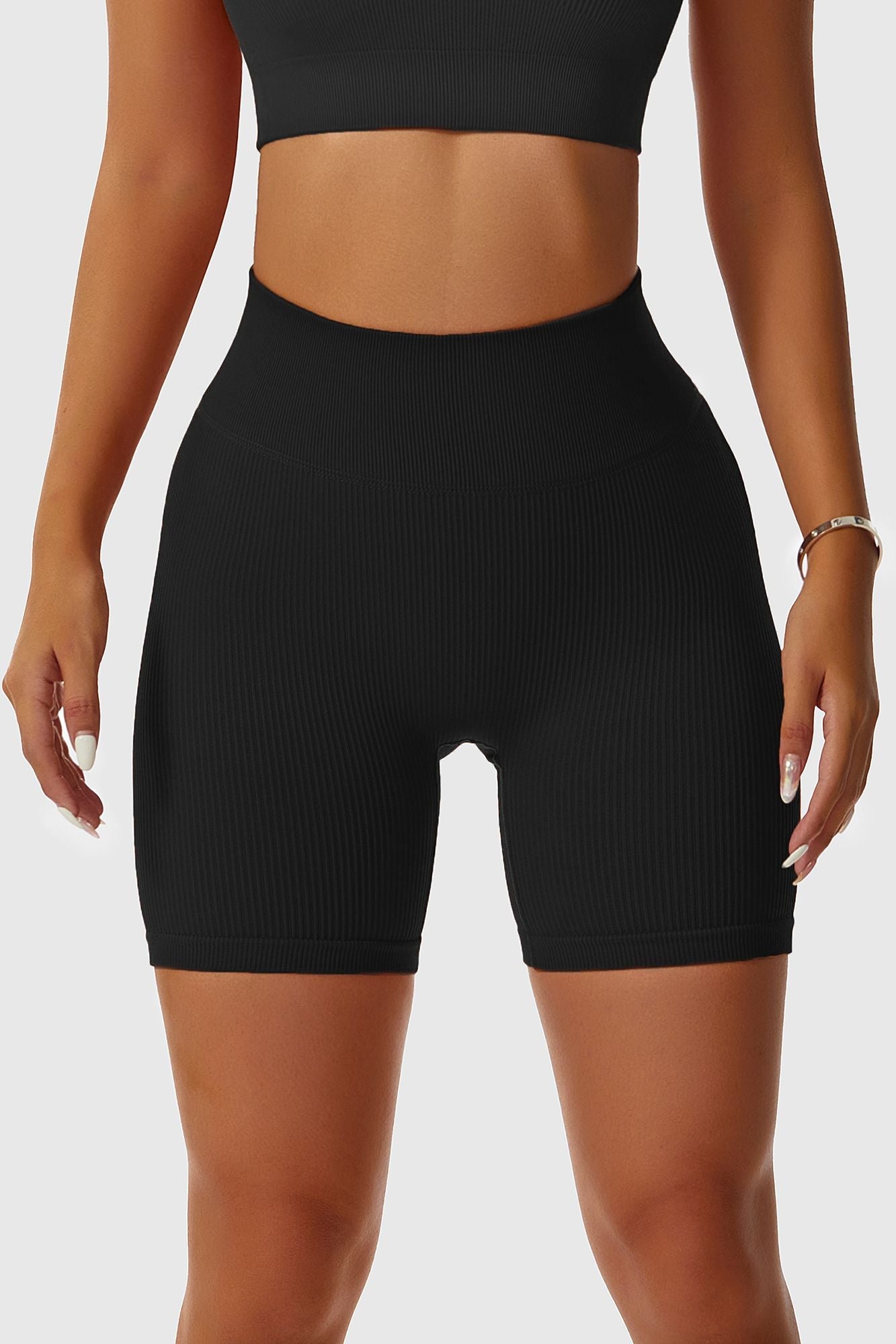 Ribbed Seamless Cycling Shorts by bornfocus