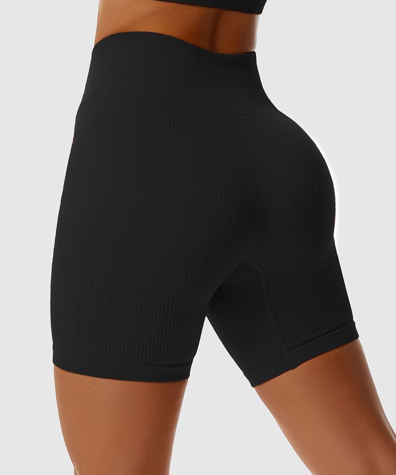 Ribbed Seamless Cycling Shorts by bornfocus