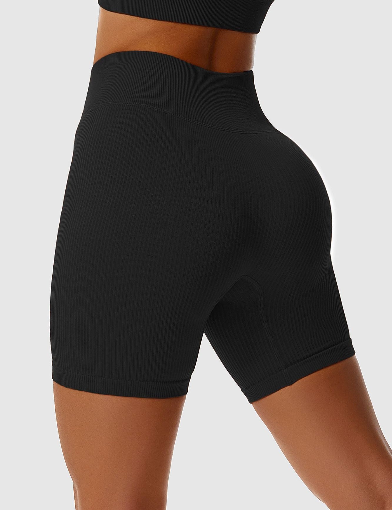 Ribbed Seamless Cycling Shorts by bornfocus