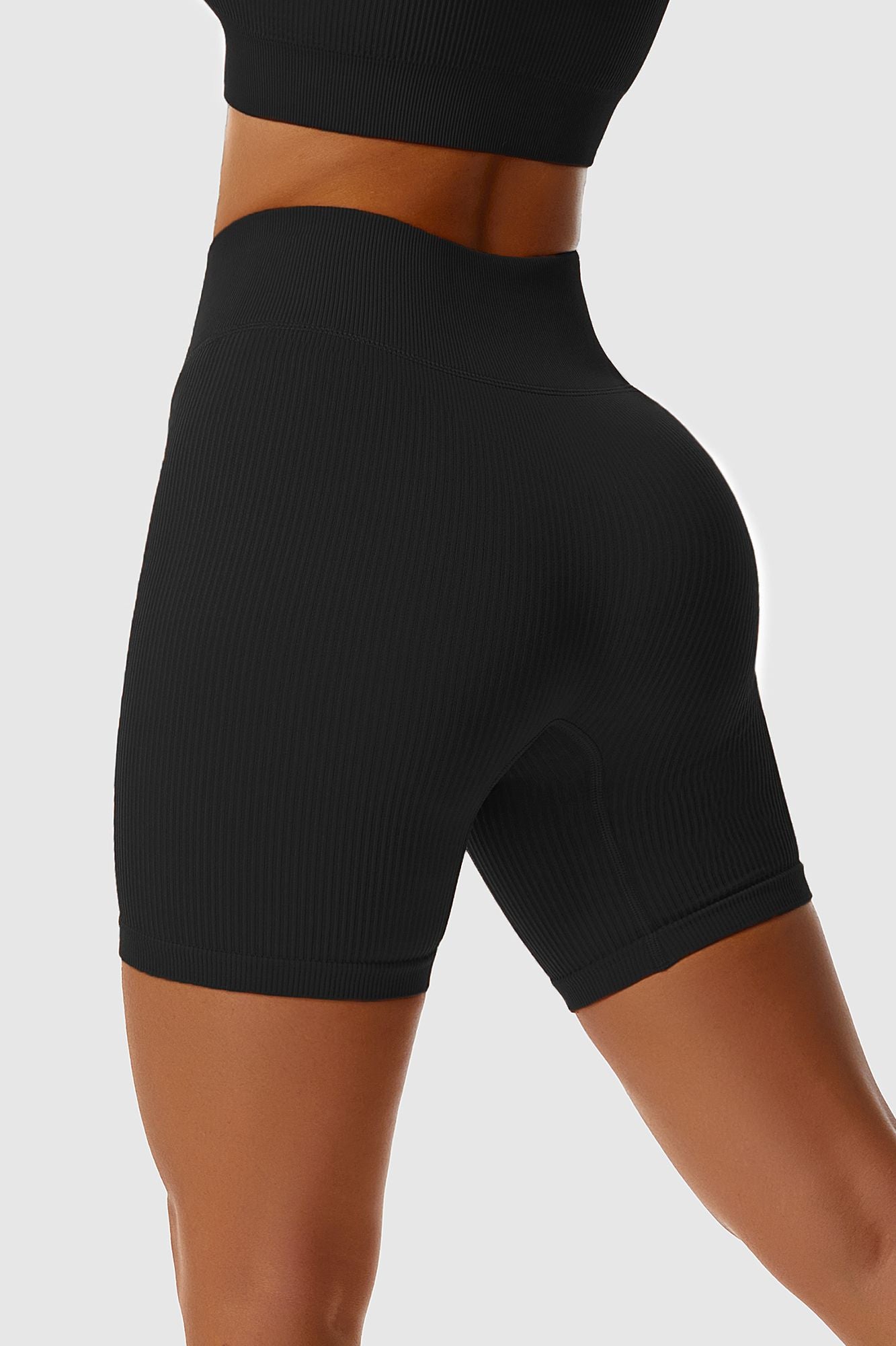 Ribbed Seamless Cycling Shorts by bornfocus