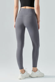 Fleece Lined No Front Seam Workout Leggings by bornfocus