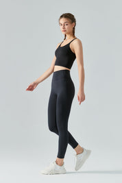 Fleece Lined No Front Seam Workout Leggings by bornfocus