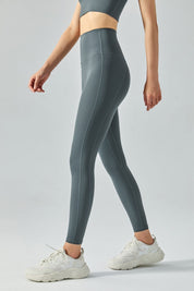 High-Rise No Front Seam Leggings by bornfocus