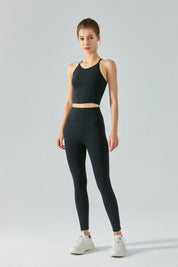 High-Rise No Front Seam Leggings by bornfocus