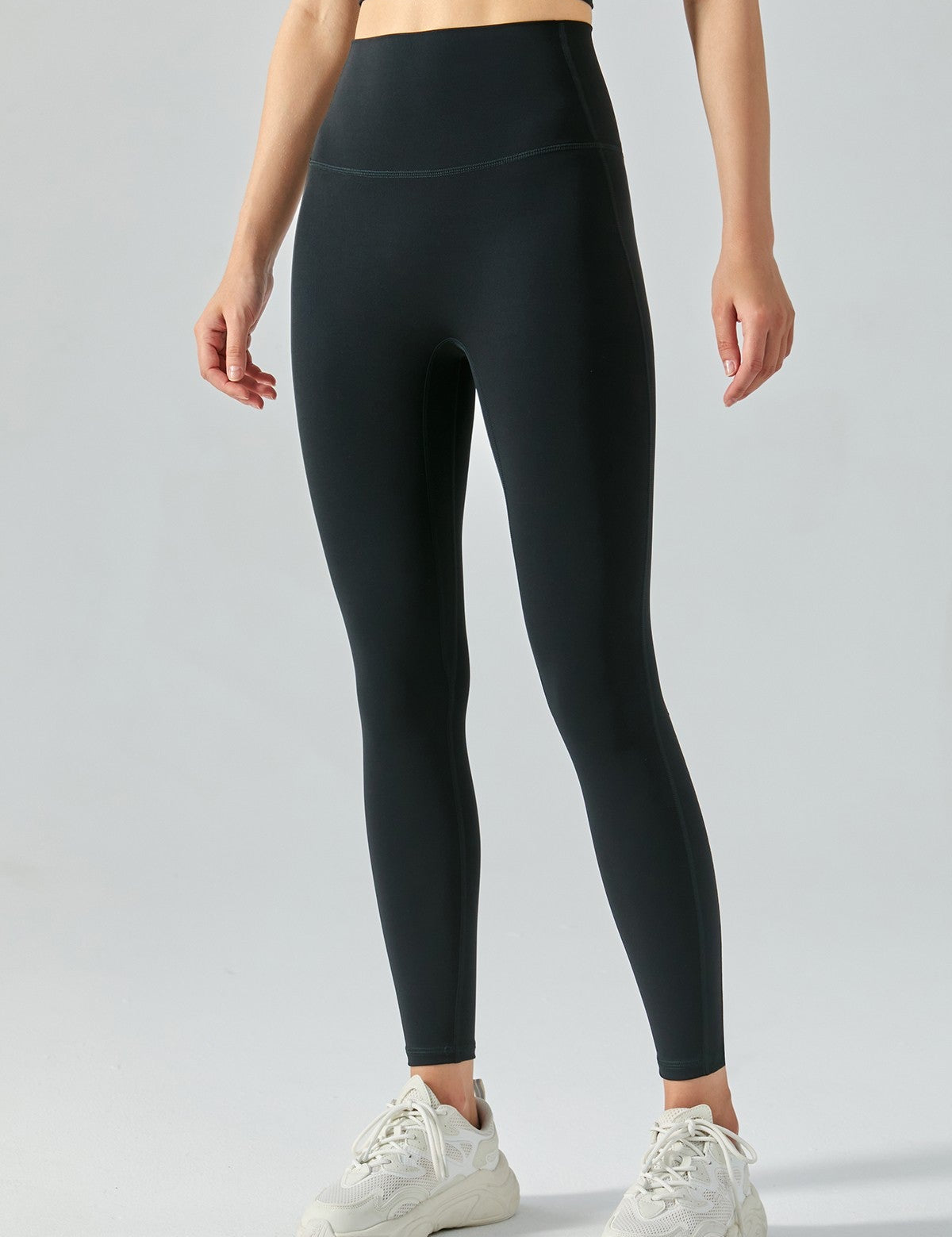 High-Rise No Front Seam Leggings by bornfocus