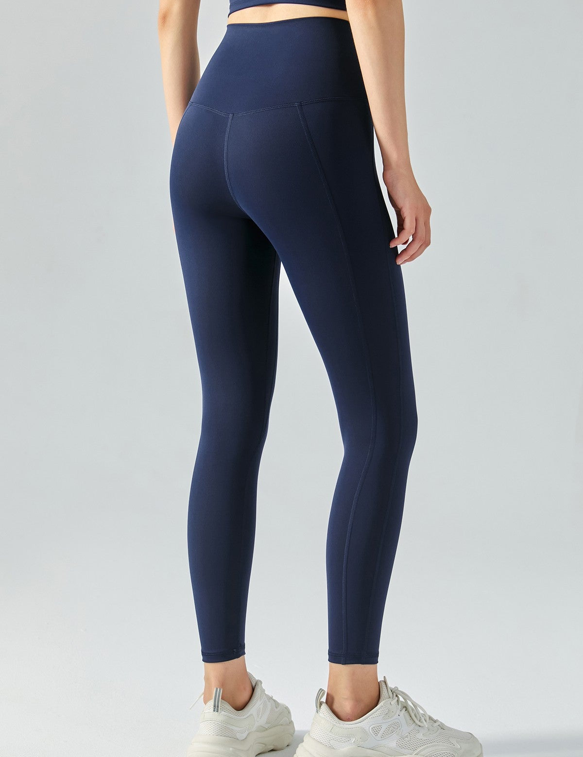 High-Rise No Front Seam Leggings by bornfocus