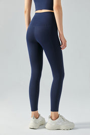 High-Rise No Front Seam Leggings by bornfocus