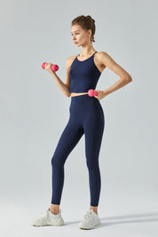 High-Rise No Front Seam Leggings by bornfocus