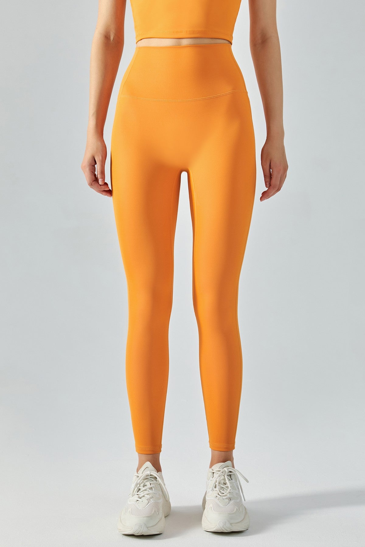 High-Rise No Front Seam Leggings by bornfocus