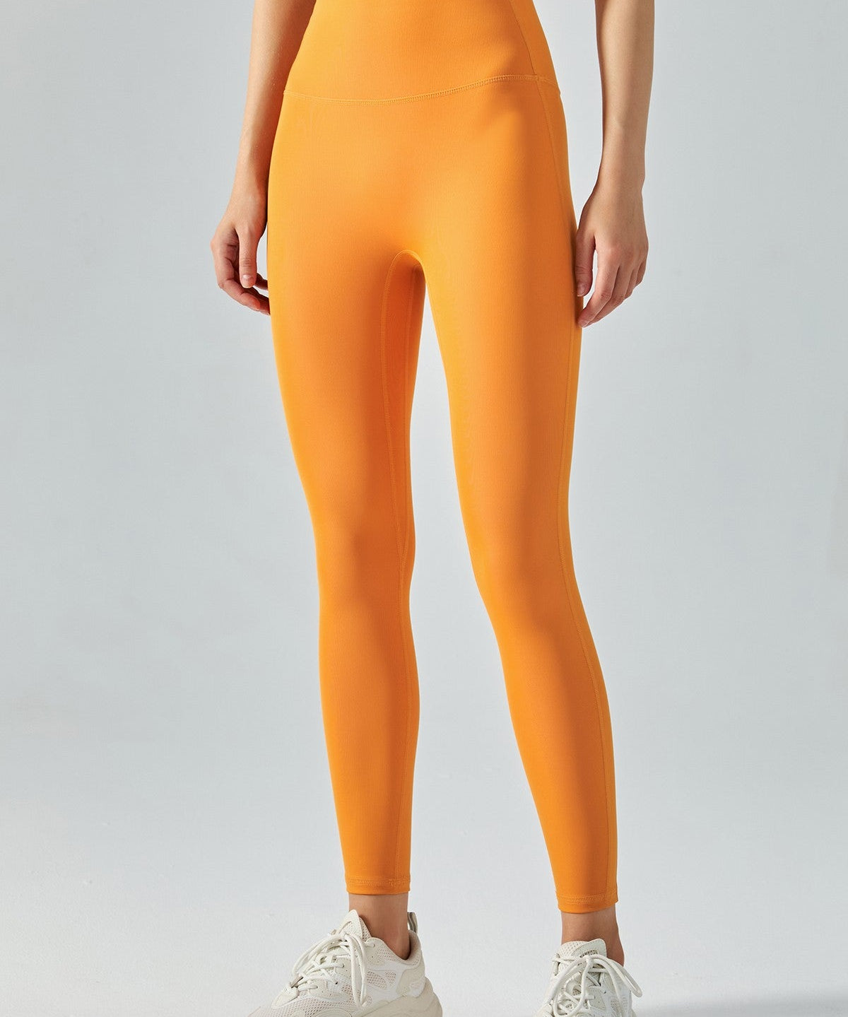 High-Rise No Front Seam Leggings by bornfocus