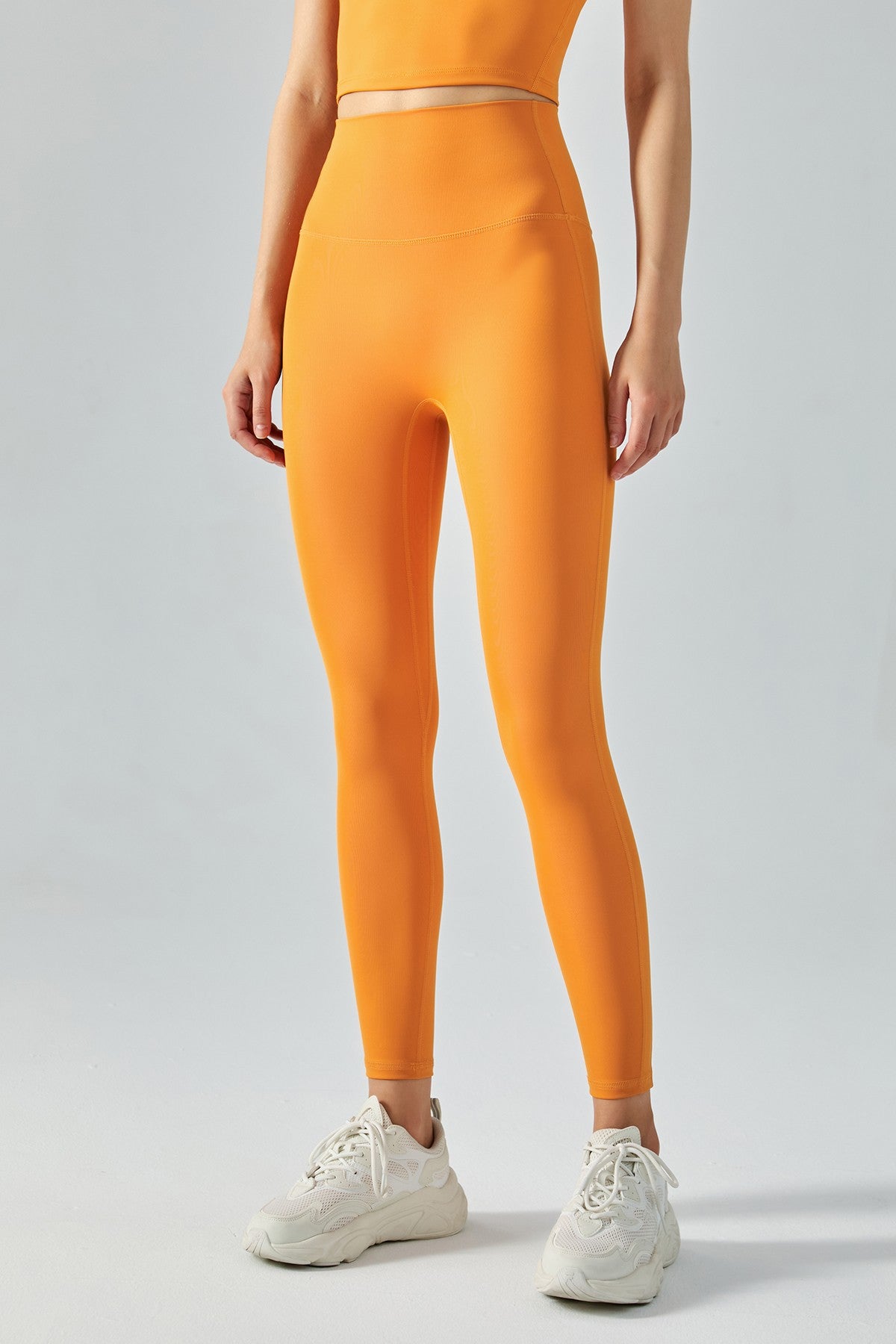 High-Rise No Front Seam Leggings by bornfocus