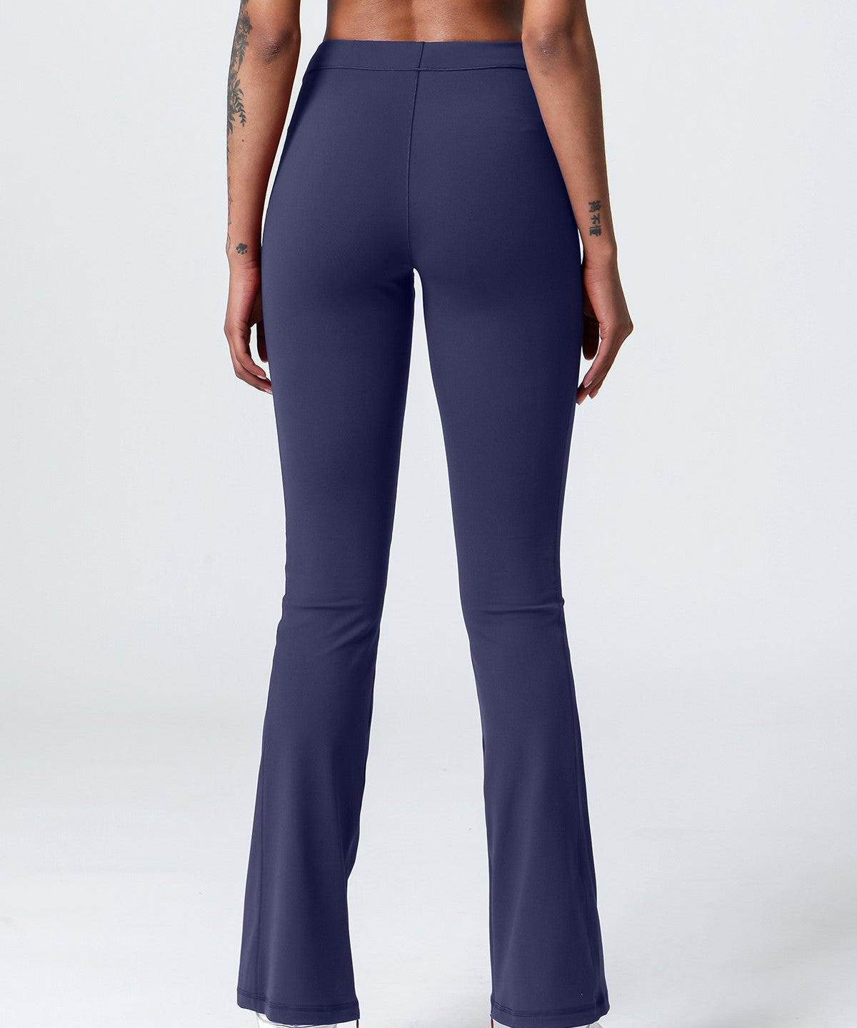 High-Waist Split Bootcut Leggings with Pockets by bornfocus