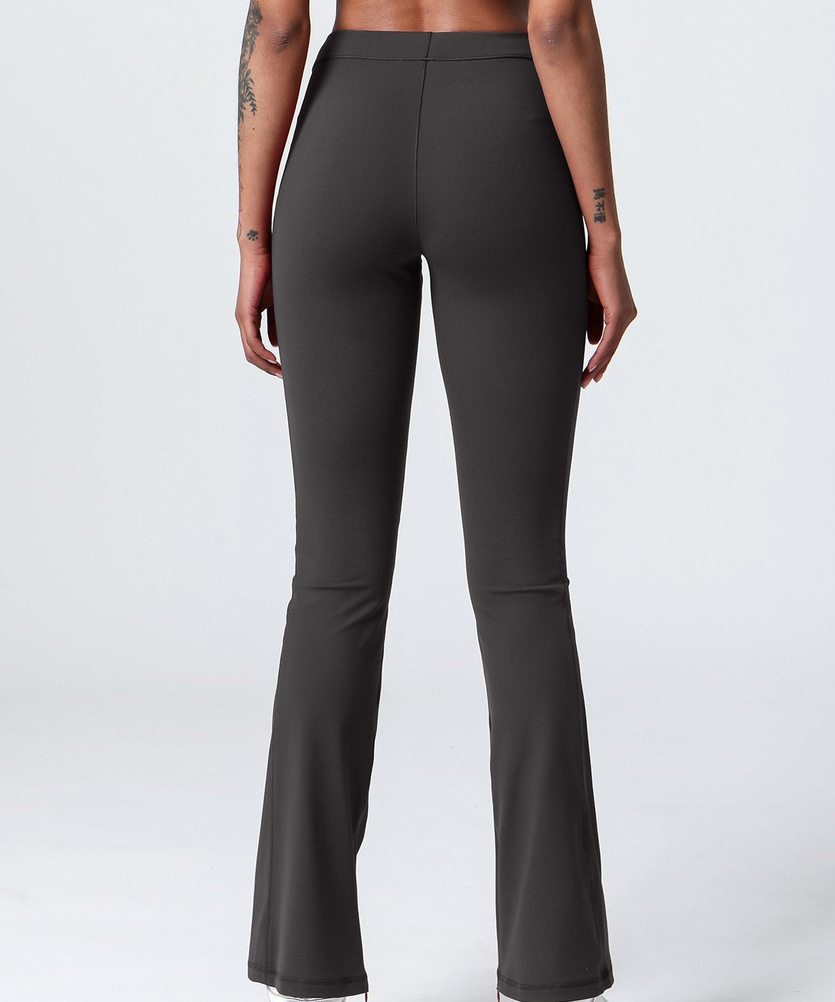 High-Waist Split Bootcut Leggings with Pockets by bornfocus