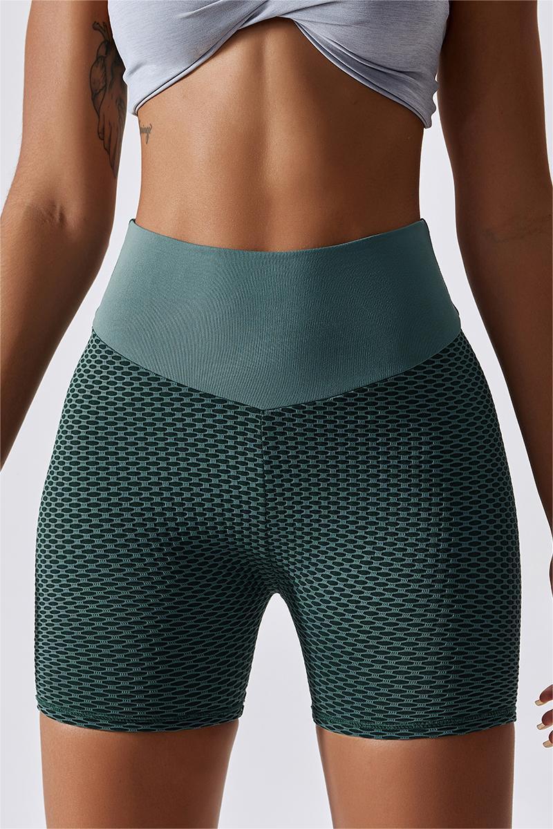 Honeycomb Scrunch Butt Seamless Shorts by bornfocus