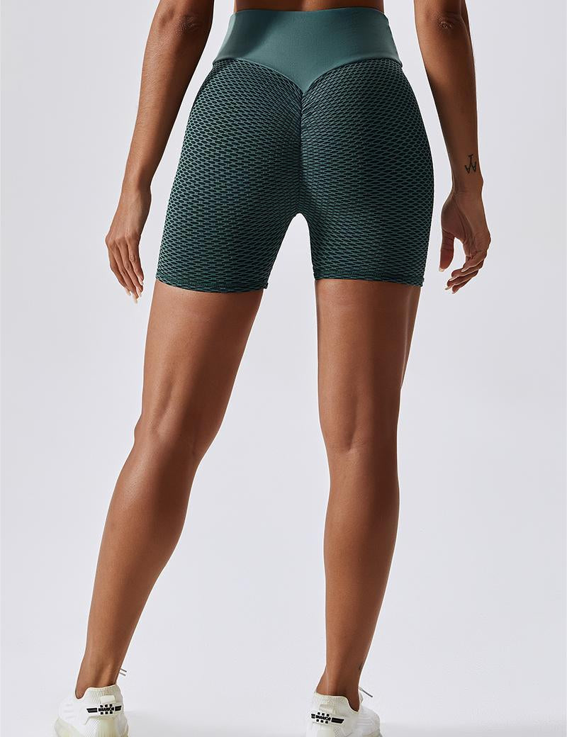 Honeycomb Scrunch Butt Seamless Shorts by bornfocus