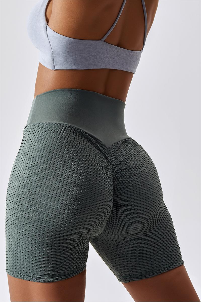 Honeycomb Scrunch Butt Seamless Shorts by bornfocus