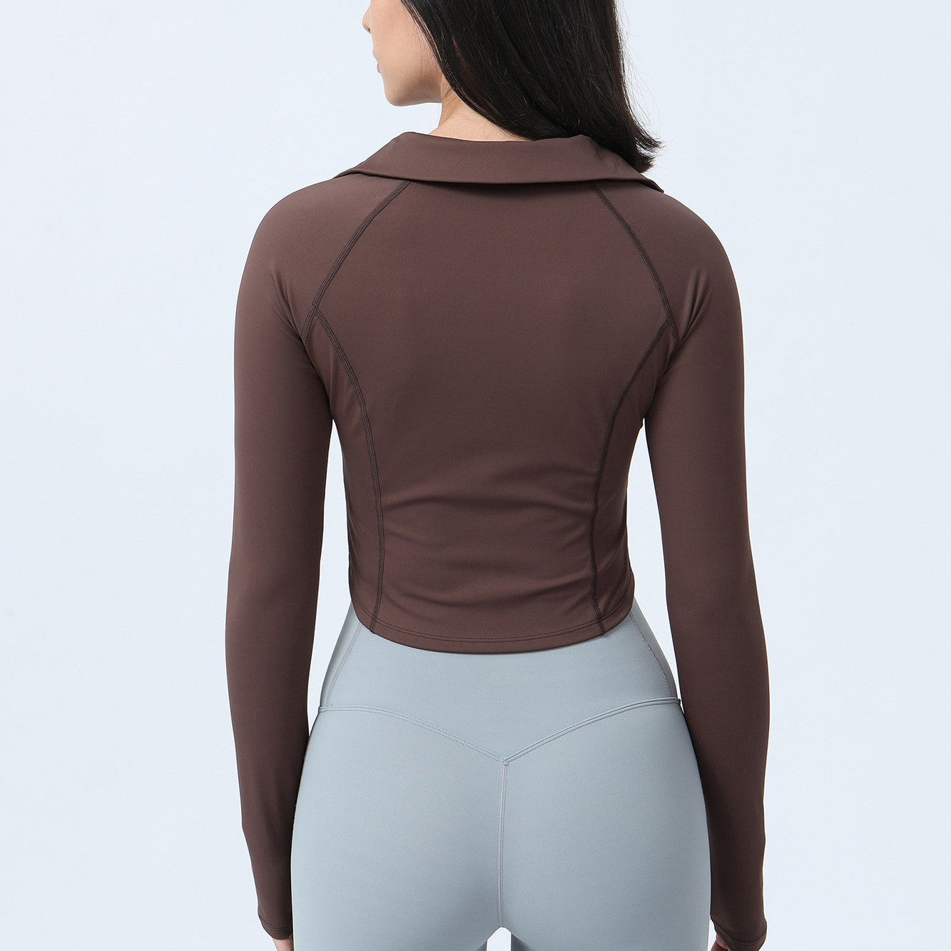 Full-Zip Crop Athletic Sweatshirt by bornfocus
