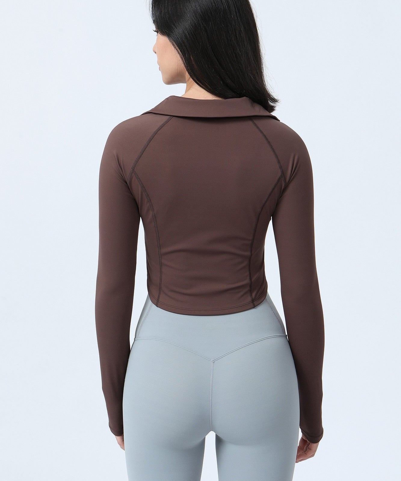 Full-Zip Crop Athletic Sweatshirt by bornfocus