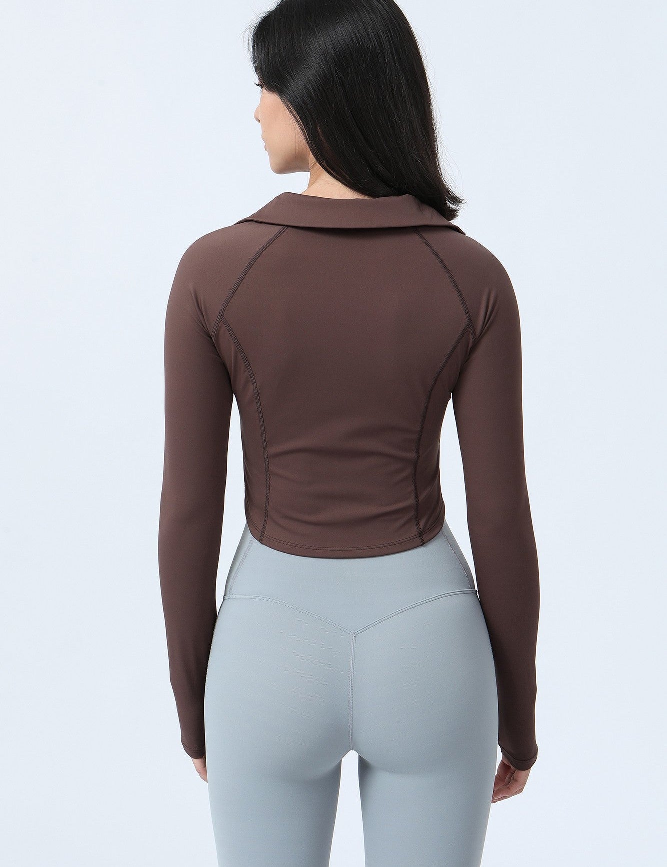 Full-Zip Crop Athletic Sweatshirt by bornfocus