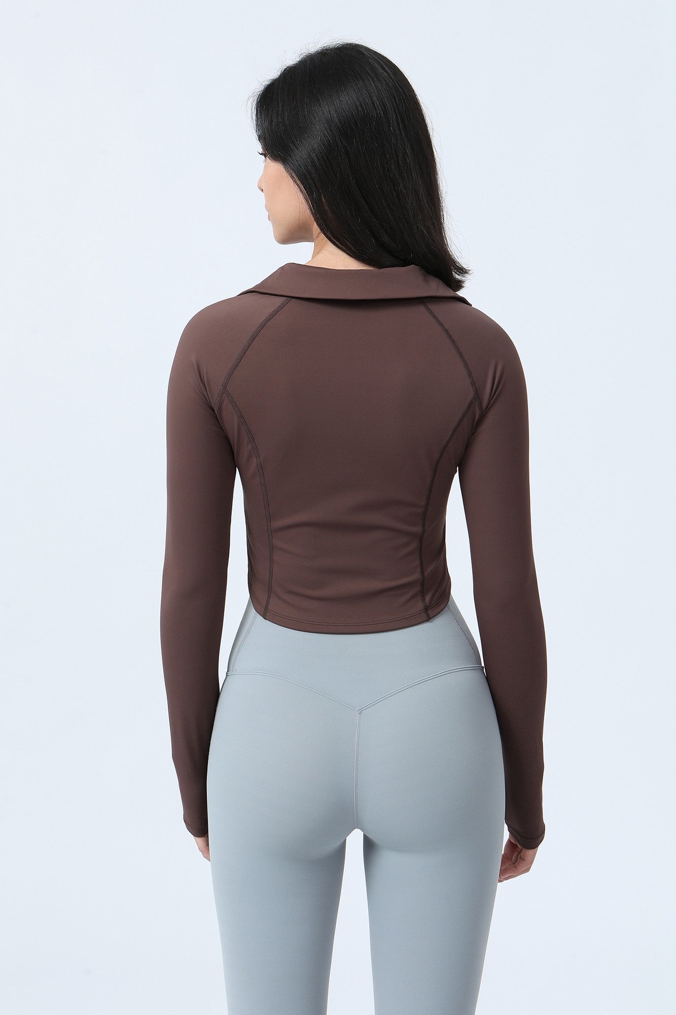 Full-Zip Crop Athletic Sweatshirt by bornfocus