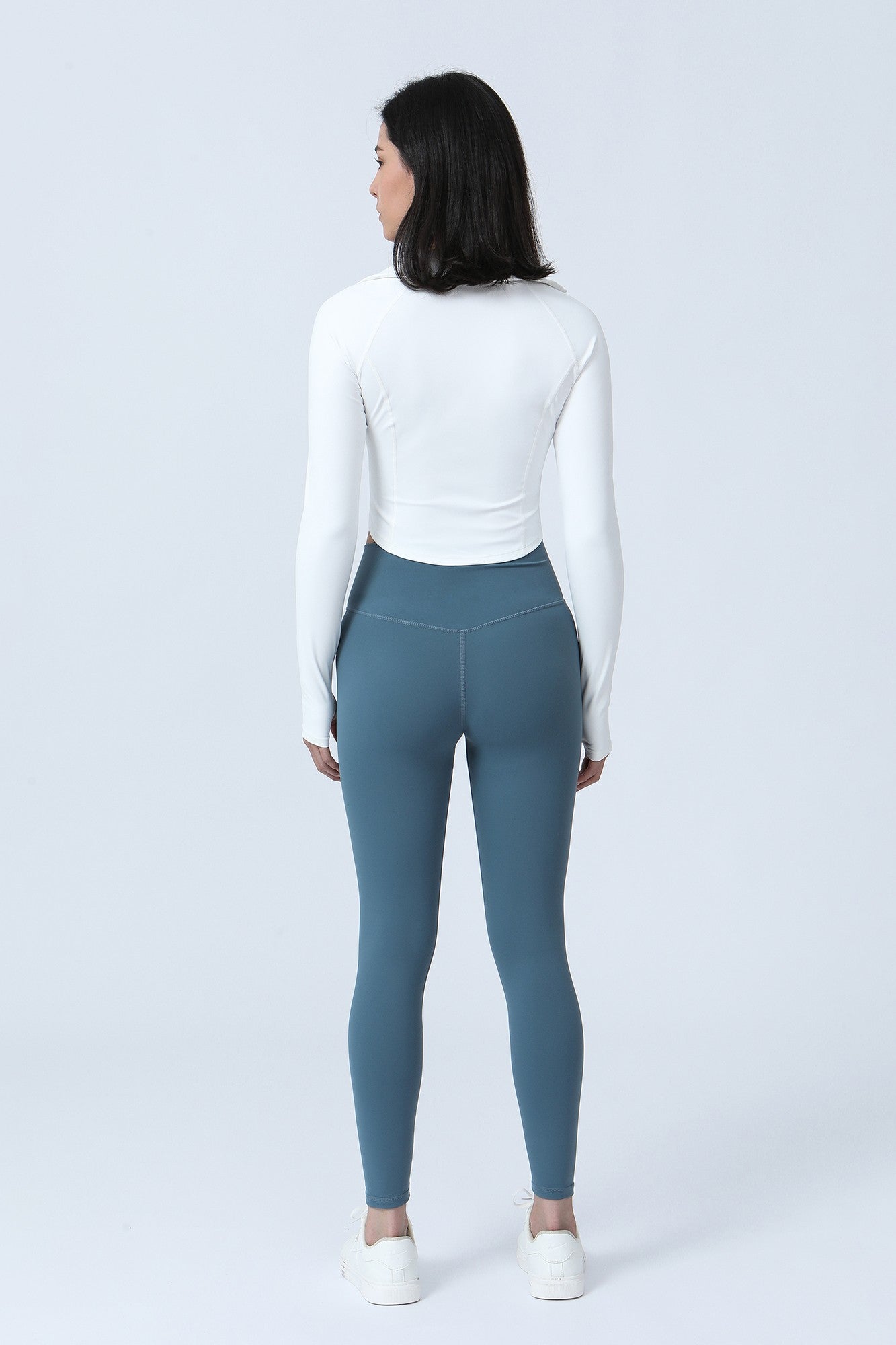 Full-Zip Crop Athletic Sweatshirt by bornfocus